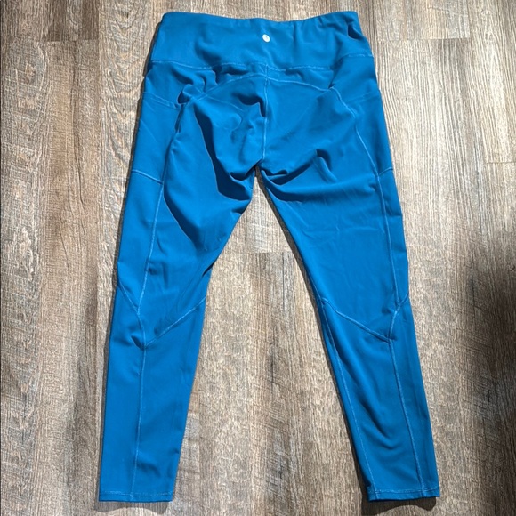 Stylish Blue Women's Yoga Pants - Picture 7 of 8